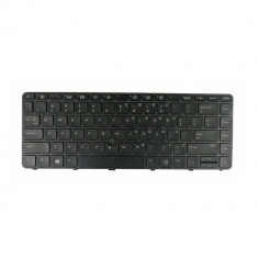 Tastatura HP Probook 645 G3 cu rama iluminata neagra us point sticker foto