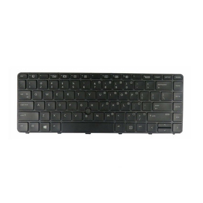 Tastatura Laptop, HP, ProBook 640 G3, 645 G3, 822338-001, iluminata, cu point sticker, layout US foto