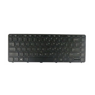 Tastatura Laptop, HP, ProBook 640 G3, 645 G3, 822338-001, iluminata, cu point sticker, layout US foto