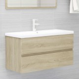 VidaXL Dulap de chiuvetă, stejar sonoma, 90x38,5x45 cm, PAL