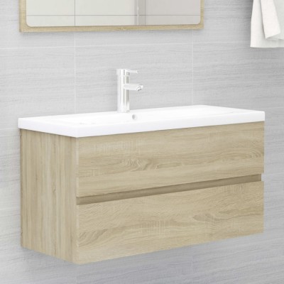 Gossi dulap de chiuveta, stejar sonoma, 90x38,5x45 cm, pal foto