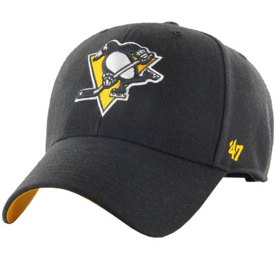 Capace de baseball 47 Brand NHL Pittsburgh Penguins Ballpark Cap H-BLPMS15WBP-BK negru foto