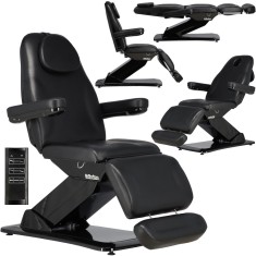 Scaun cosmetic electric pentru salonul de cosmetica pedicure reglare 3 cilindri Jayden foto