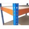Raft triplu PROFESIONAL Premium 2000x2700x400 mm (HxLxl) lacuit albastru/portocaliu 5 polite MDF, 7500 kg, 7 ani garantie, PLUS