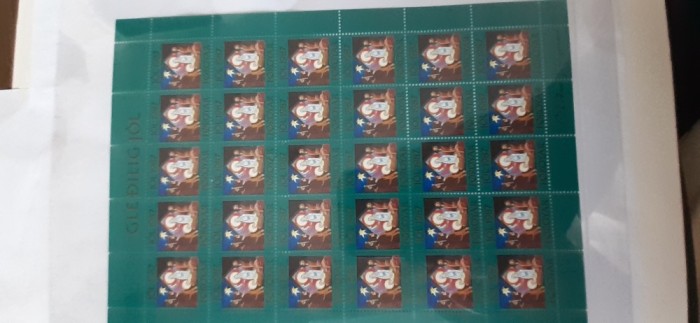 Feroe-Craciun 1987 ,arta,pictura - bloc vignete nestampilate-MNH (W1)