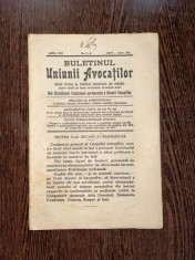 Buletinul Uniunii Avocatilor Anul VIII Nr. 7-8 1931 foto
