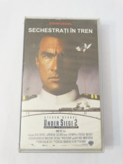 Caseta video VHS originala film tradus Ro - Sechestrati in Tren foto