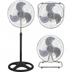 Ventilator 18&amp;quot; industrial MUHLER FM-8138D 3in1, 70W, Cu picior, de birou sau de perete, 3 trepte de viteza foto