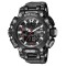 Ceas barbatesc Smael Sport Dual time Afisaj Analog Digital Rezistent la apa si socuri Negru