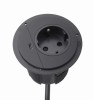 Priza incastrabila, sistem conector rotund incorporat pentru birou cu incarcator USB-C 250VAC 16A cablu 1,8m