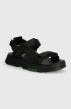 Lacoste sandale Suruga Premium Textile Sandals femei, culoarea negru, cu platforma, 47CFA0015