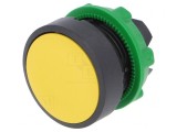 Comutator Galben 22mm cu Acționare prin Apăsare