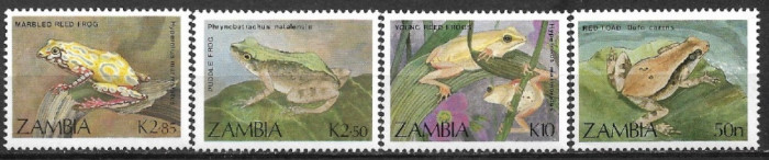 B2409 - Zambia 1989 - Fauna 4v neuzat,perfecta stare