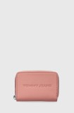 Tommy Jeans portofel femei, culoarea roz, AW0AW16387