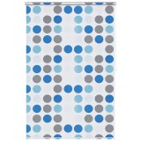 Roleta perdea de dus 140x240 cm Model cercuri