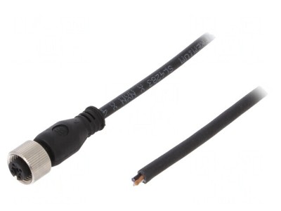 Cablu de conectare M12 4 pini 5m 250VAC 4A PUR foto
