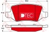 Set placute frana,frana disc MERCEDES A-CLASS (W168) (1997 - 2004) TRW GDB1481DTE