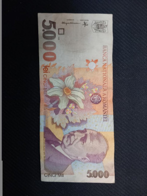 Bancnota 5.000 lei / 1998 foto