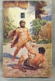 AD 262 C. P. VECHE -QUO VADIS ?-URSUS OVERCOMES THE GIANT -PATATA, Circulata, Franta, Printata