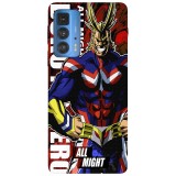 Husa compatibila cu Motorola G20 model Boku no hero All Might, Silicon, TPU, Viceversa, Transparent, Carcasa