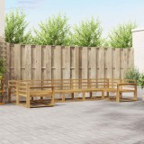 vidaXL Set de canapele de exterior 7 pcs Alb Lemn Solid de Acacia 3386973