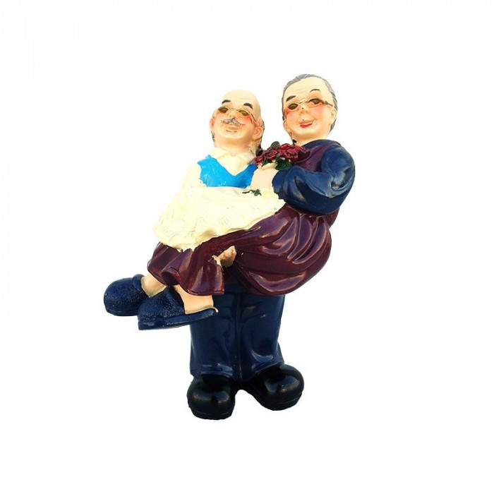 Statueta decorativa, os rasina cu baba in brate, 15 cm, 459C