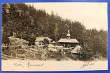 Schitul Sihlea (Sihla) - judetul Neamt 1900 clasica, circulata, timbru, Printata