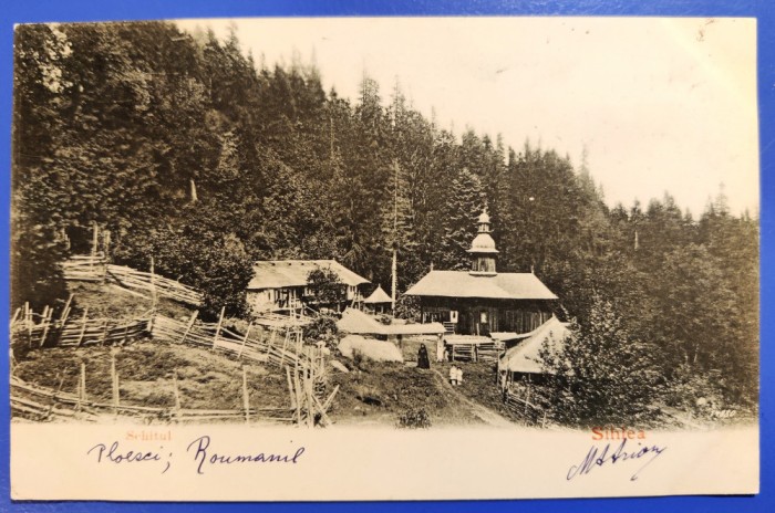 Schitul Sihlea (Sihla) - judetul Neamt 1900 clasica, circulata, timbru