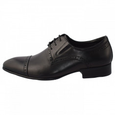 Pantofi barbati, din piele naturala, Eldemas, A507-381-1, negru