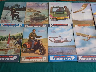 LOT 10 REVISTE MODELISM / MODELISTUL CONSTRUCTOR URSS /1983 * foto