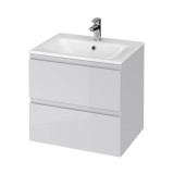 Baza si lavoar CSB2741 - 60 cm, suspendat, sertare, gri