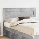vidaXL Tăblie cap cu headboard Gri din beton 140 cm Lemn compozit 888112