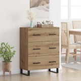 vidaXL Bufet cu sertar Stejar Artizanal 69,5 x 34 x 90 cm 881523