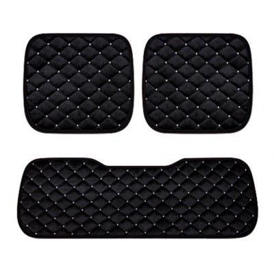 Set 3 huse pentru sezut scaune auto, culoare neagra foto