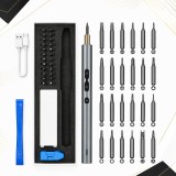 Set Surubelnita Electrica 28 in 1, SofiaCONCEPT&reg;,330Mah, 24 biti, Aluminium, Magnetica, 200 Rt/min