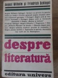 DESPRE LITERATURA-AUGUST WILHELM SI FRIEDRICH SCHLEGEL-271811