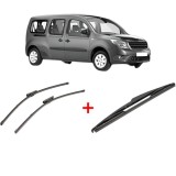 Cumpara ieftin Set 3 stergatoare MERCEDES-BENZ CITAN MPV (W415) 2012-2021, pentru parbriz si luneta, Valeo Silencio