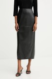 MM fustă FABIANA culoarea negru, maxi, creion, 2526776037600