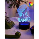 Cumpara ieftin Lampa Decorativa 3D Forever Gamer - 11 x 10 x 21 cm
