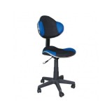 Scaun birou copii SL G2, Ergonomic, Stofa, Inaltime reglabila, Cadru polipropilena, 60 kg, Albastru/Negru