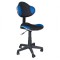 Scaun birou copii SL G2, Ergonomic, Stofa, Inaltime reglabila, Cadru polipropilena, 60 kg, Albastru/Negru