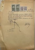 27 august 1944 adeverinta nationalitate si etnie romana / Com Ulmeni, Plasa Salciea, Jud. Teleorman, timbre regele Mihai / Anghel A Anicolae