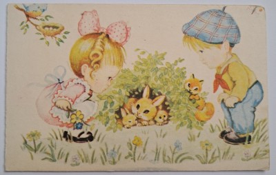 Felicitare veche romaneasca anii 80 foto