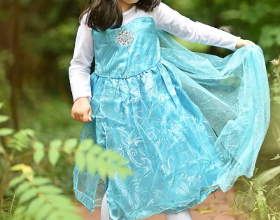 Rochie rochita printesa Elsa Frozen NOUA (cu eticheta) 2,3,4,5,6,7 ani foto