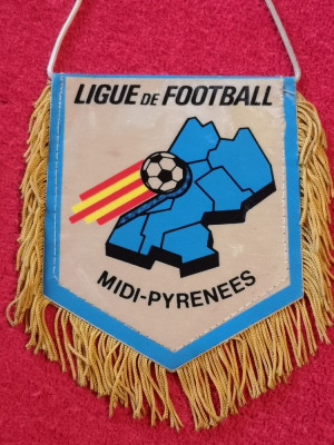 Fanion fotbal - Liga de Fotbal Midi-Pyrenees organism federal-Federatia Franceza foto