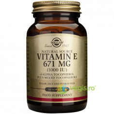 Vitamina E din surse naturale 671 mg (1000 UI) 50cps