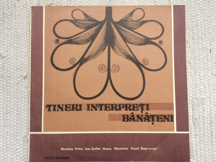 tineri interpreti banateni disc vinyl lp selectii muzica folclor EPE 01908 VG+