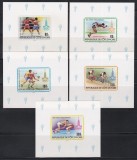 Coasta de Fildes 1979 - Jocurile Olimpice - Moscova, 5 Colite DE LUX, NDT, F.RARE, Cota 45 EURO, MNH