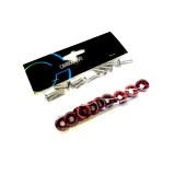 Saibe si suruburi Carbonrevo aluminiu/otel rosii, albastre, negre, violet, aurii, bronz