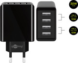 Incarcator retea Goobay, 4x USB-A, 30W, design slim, negru